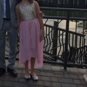 poppies and roses high low dress size girls large